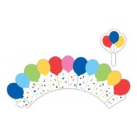 PAQ.12/U DECORACION MAGDALENA GLOBOS