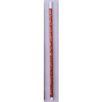 BASTON DANZA LENTEJUELA ROJO 90CM