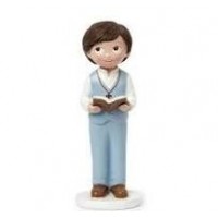 FIGURA TARTA COMUNION NIÑO BIBLIA 13CM