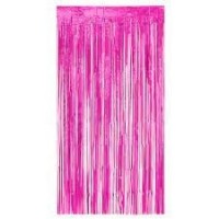   CORTINA FLECO METAL FUCSIA 1X2MT