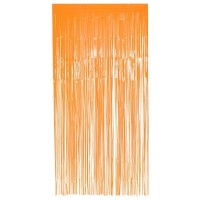     CORTINA FLECO NARANJA NEON 1X2MT