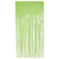   CORTINA FLECO VERDE NEON 1X2MT