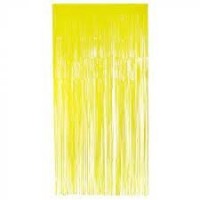   CORTINA FLECO AMARILLA NEON 1X2MT