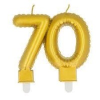   VELA FORMA N70 METAL ORO 9CM