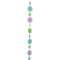 TIRA P/GLOBOS CIRCULO LILA/AZUL/VERDE