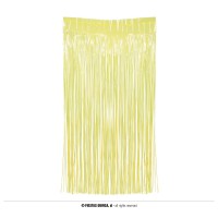   CORTINA FLECO AMARILLA NEON 1X2MT