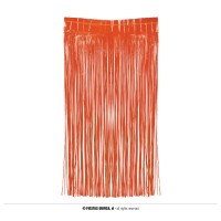   CORTINA FLECO NARANJA NEON 1X2MT