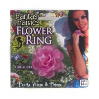 ANILLO FLOR HADA AMAPOLA FUCSIA