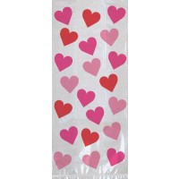 PAQ.20/U BOLSA CIERRE CORAZONES 13X29CM