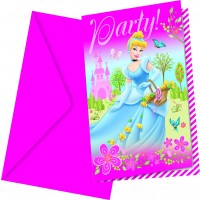 6 INVITACIONES PRINCESA PALACIO