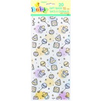 PAQ.20/U BOLSAS CELOFAN BABY 13X29CM