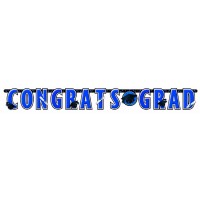 GUIRNALDA GRADUACION CONGRATS GRAD AZUL