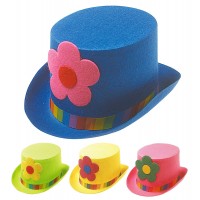 SOMBRERO COPA MAXI FLOR FIELTRO SURT