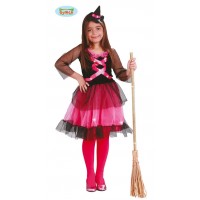$DDISFRAZ 4A6AÑOS BRUJA ROSA