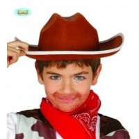SOMBRERO INF FIELTRO VAQUERO MARRON