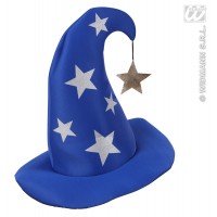 SOMBRERO AZUL MAGO ESTRELLA PLATA