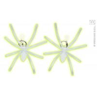 $D PENDIENTES ARAÑA FOSFORESCENTES