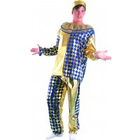 DISFRAZ T-STD BUFON ORO/AZUL