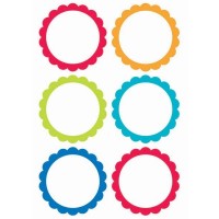 PAQ.12/U BOLSA ETIQ. ADHESIVA CIRCULOS