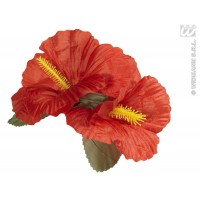   TRABA PELO FLOR HIBISCUS ROJO