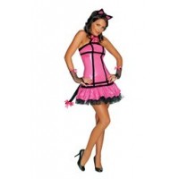  SW DISFRAZ T-M GATA VINILO ROSA SEXY