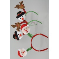 $D DIADEMA ANTENA NAVIDAD 3MOD 28X27CM