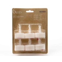 6/U VELAS LAMPARILLA LED C/PILA