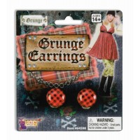 PAR PENDIENTE BOTON ESCOCES GRUNGE
