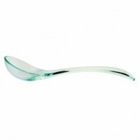 $D  24/U MINI CUCHARA VERDE AGUA 8CM