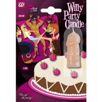 MINI VELA TARTA FORMA PENE 5CM