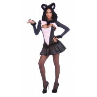  DISFRAZ T-UNICA GATITA PELUCHE ROSA/NG