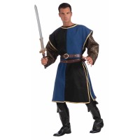 TUNICA ADULTO T-42 MEDIEVAL AZUL/NEGRO