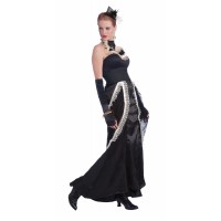  FALDA T-UNICA NEGRA BORDE STEAMPUNK