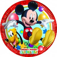 =  8 PLATOS CARTON MICKEY PLAY 23CM