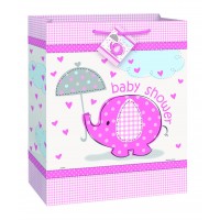 BOLSA REGALO ELEFANTE BABY ROSA