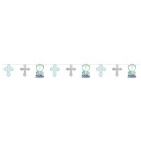 KIT DECORACION CALIZ COMUNION AZUL