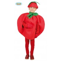 $D/DISFRAZ 4A6AÑOS UNISEX TOMATE