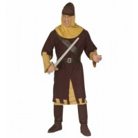 $D DISFRAZ T-M SOLDADO MEDIEVAL MARRON
