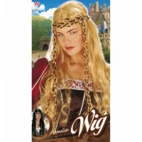 PELUCA DAMA MEDIEVAL C/TRENZAS
