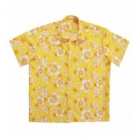 CAMISA ADULTO T-XL HAWAIANA AMARILLA