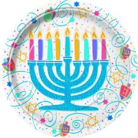 PAQ.8/U PLATO HANUKKAH 22,9CM