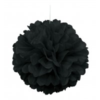   BOLA POMPON NEGRO 40,64CM