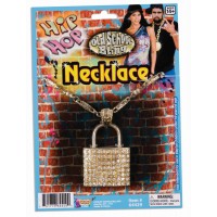 COLLAR CANDADO STRASS HIP HOP