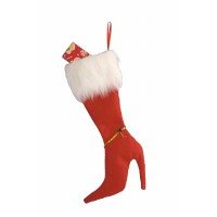 COLGANTE BOTA TACON FIELTRO MAMA NOEL