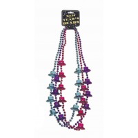 PAQ.3/U COLLARES SOMBRERO AZUL/LILA/ROS