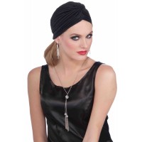 TURBANTE NEGRO MUJER HOLLYWOOD