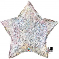$D GLOBO 36" FOIL ESTRELLA HOLOGRAF PLAT