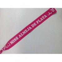 BANDA FUCSIA MISS ALMEJA DE PLATA