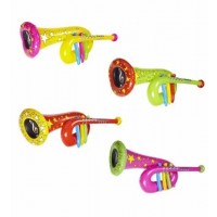 TROMPETA VARIOS COLORES  INFLABLE 63 CM