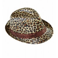 $D SOMBRERO FEDORA LEOPARDO
